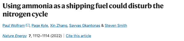 More Ammonia production may disturb the Nitrogen cycle